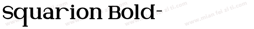 Squarion Bold字体转换